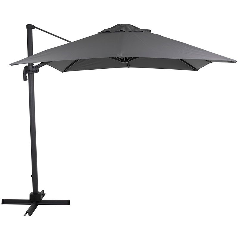 Brafab Linz vapaasti seisova aurinkovarjo 250×250 cm harmaa/harmaa