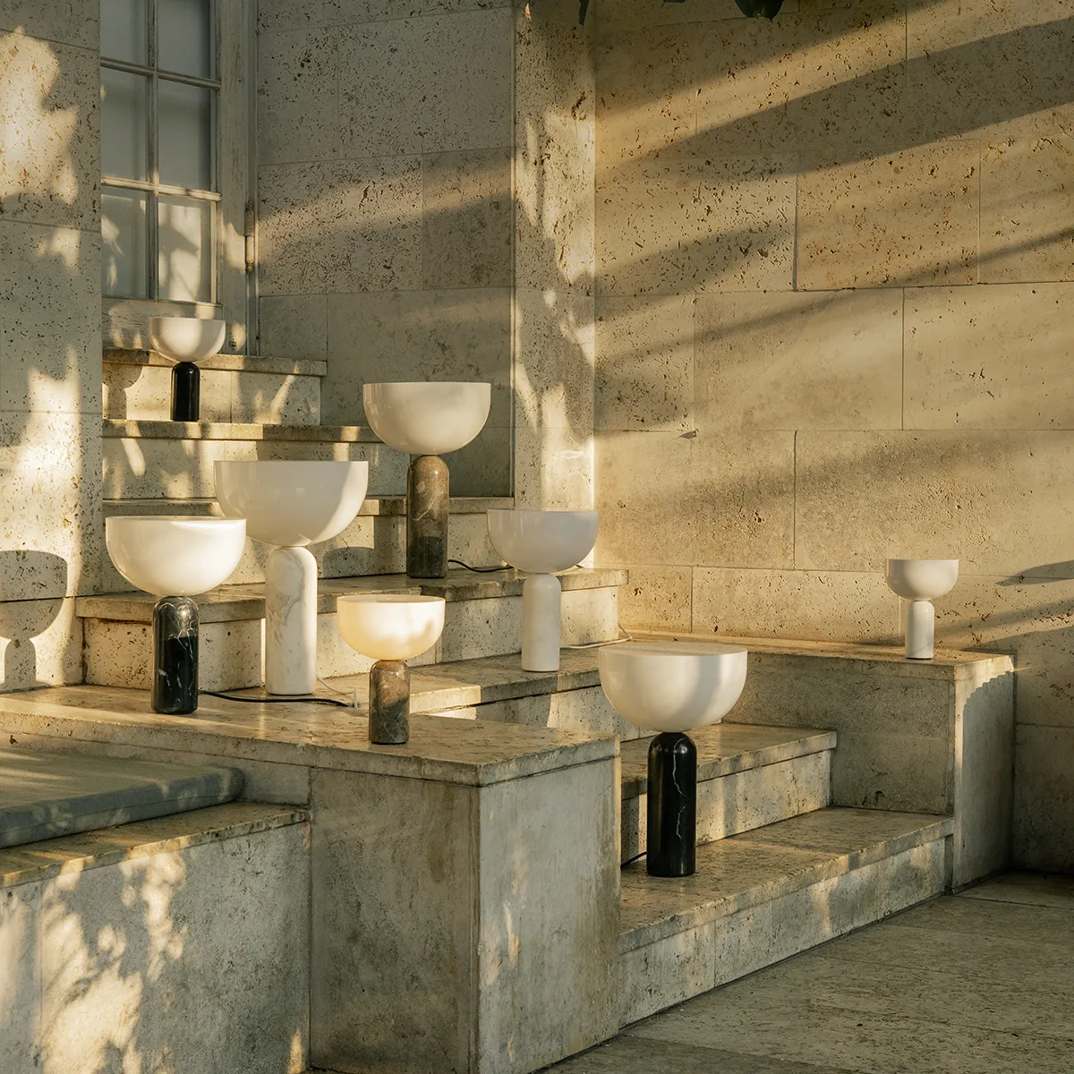 Kizu Kannettava pöytävalaisin Musta Marble