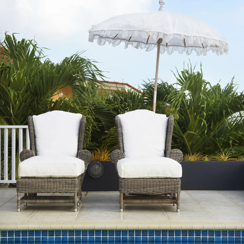 Nicolas wingback nojatuoli keinotekoinen rottinki