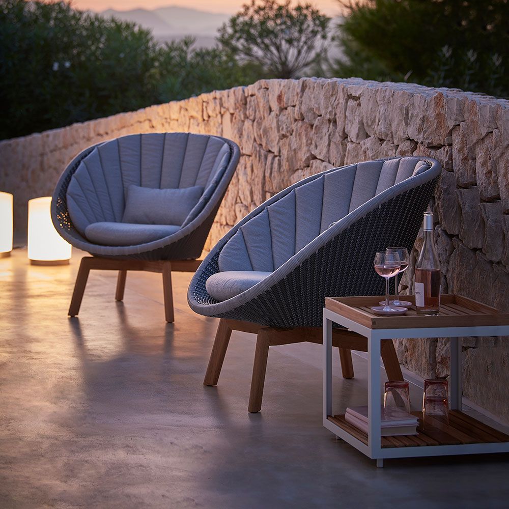 Peacock Lounge-nojatuoli Harmaa