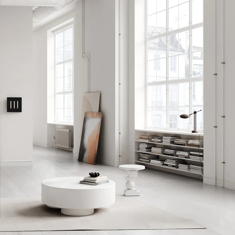 Big Foot -sohvapöytä, iso - luunvalkoinen