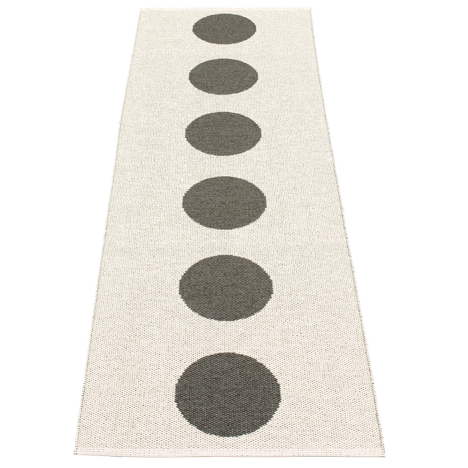 Vera matto 70x225 cm charcoal / vanilla 