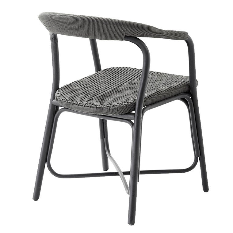 Noble käsinojallinen tuoli rottinki musta