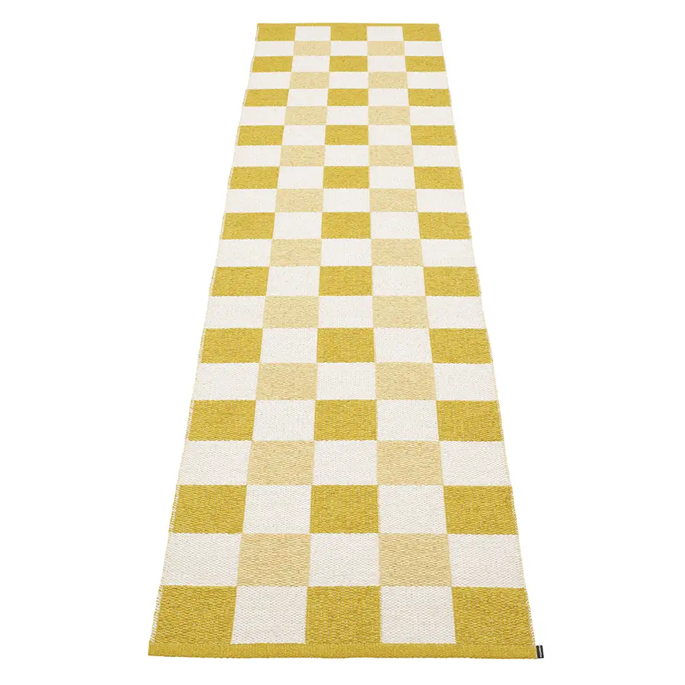 Pappelina Pix matto 70×300 cm Mustard/Vanilla/Pale Yellow