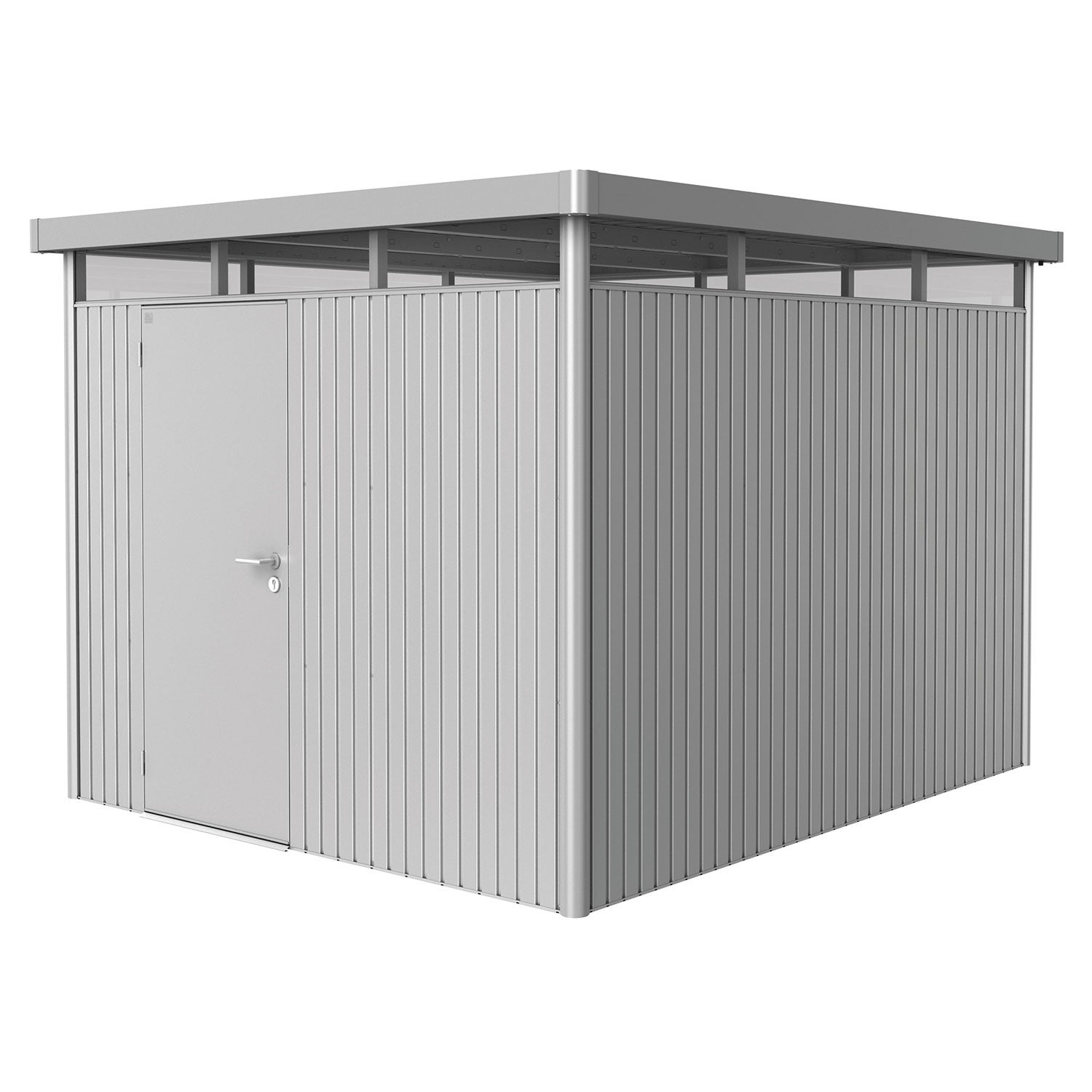 Highline puutarhavarasto koko h5 metallic hopea