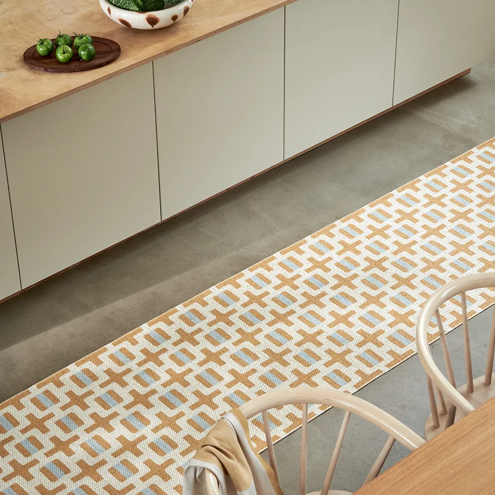 Tom matto Ochre/Cream/Sage 70 x 180 cm