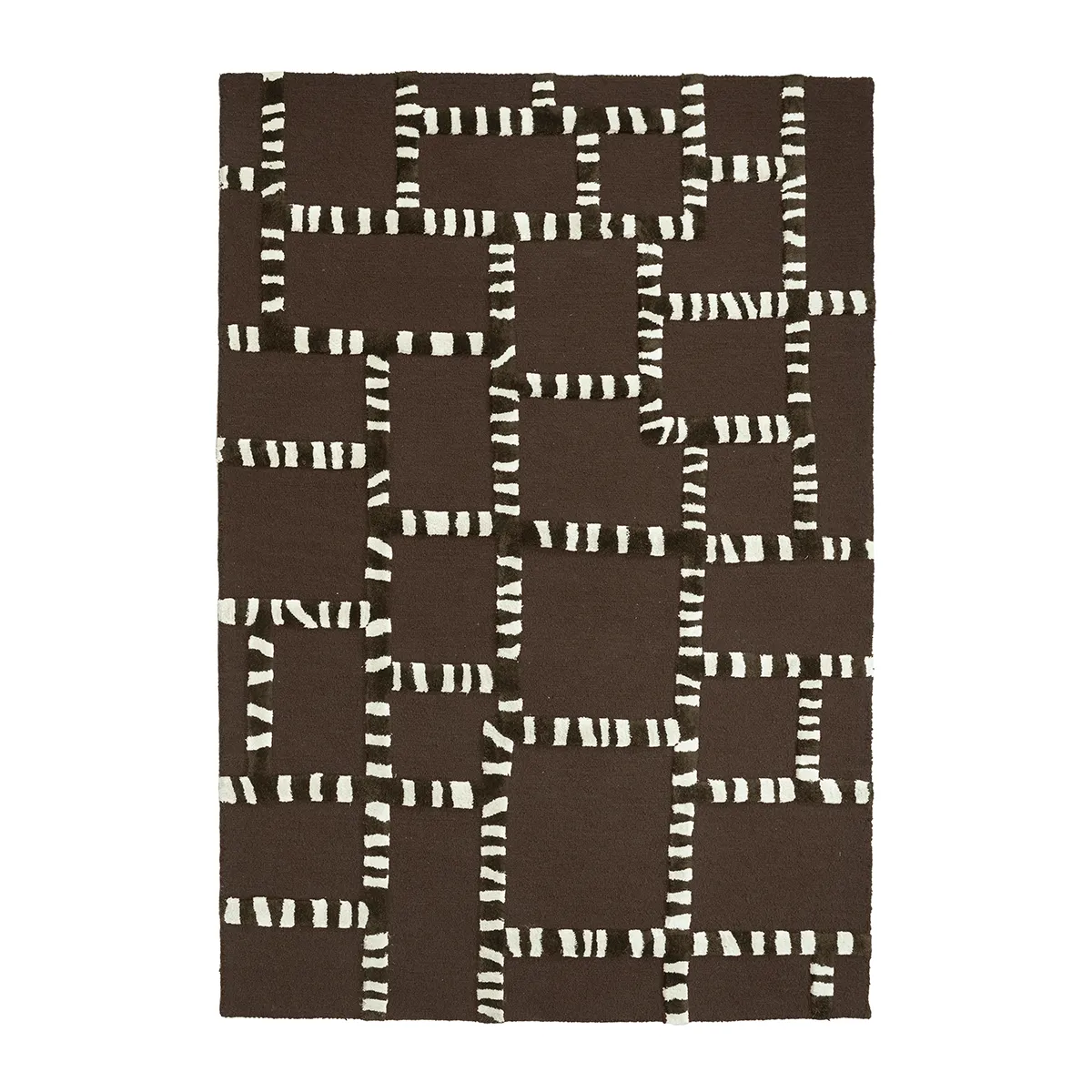 By-Boo, Käsin kudottu matto StripeScape 290x190 cm Brown