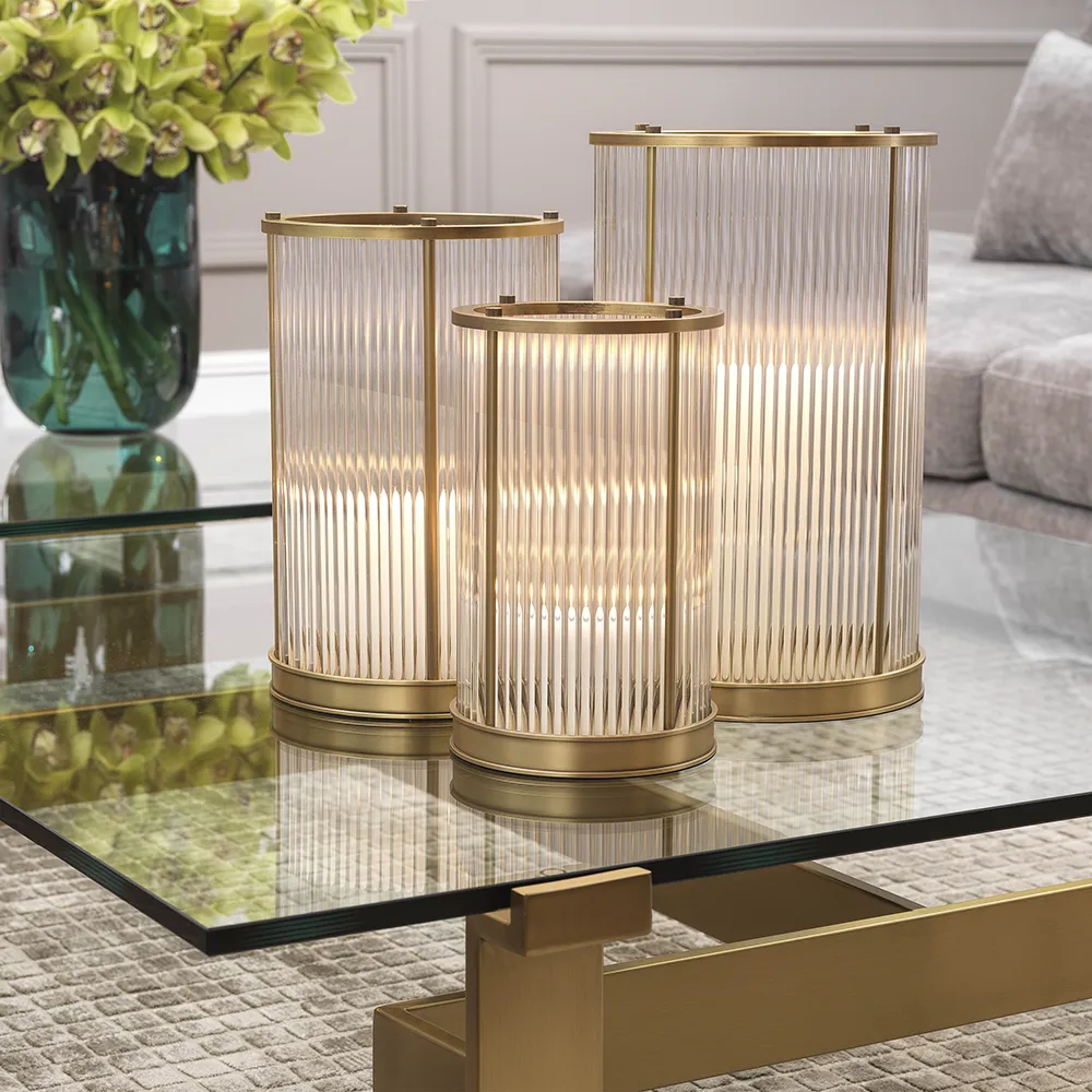 Hurricane Mayson L Antique Brass Tuikkulyhty