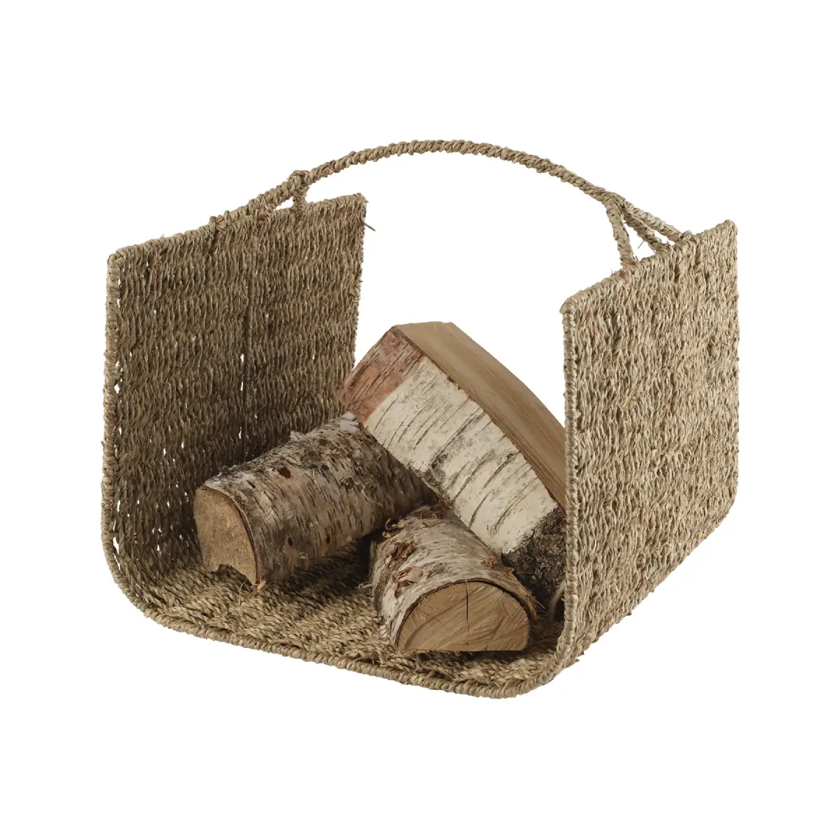 COLLECT-polttopuukori, luonnonväri, P42 x L42 x K42 cm