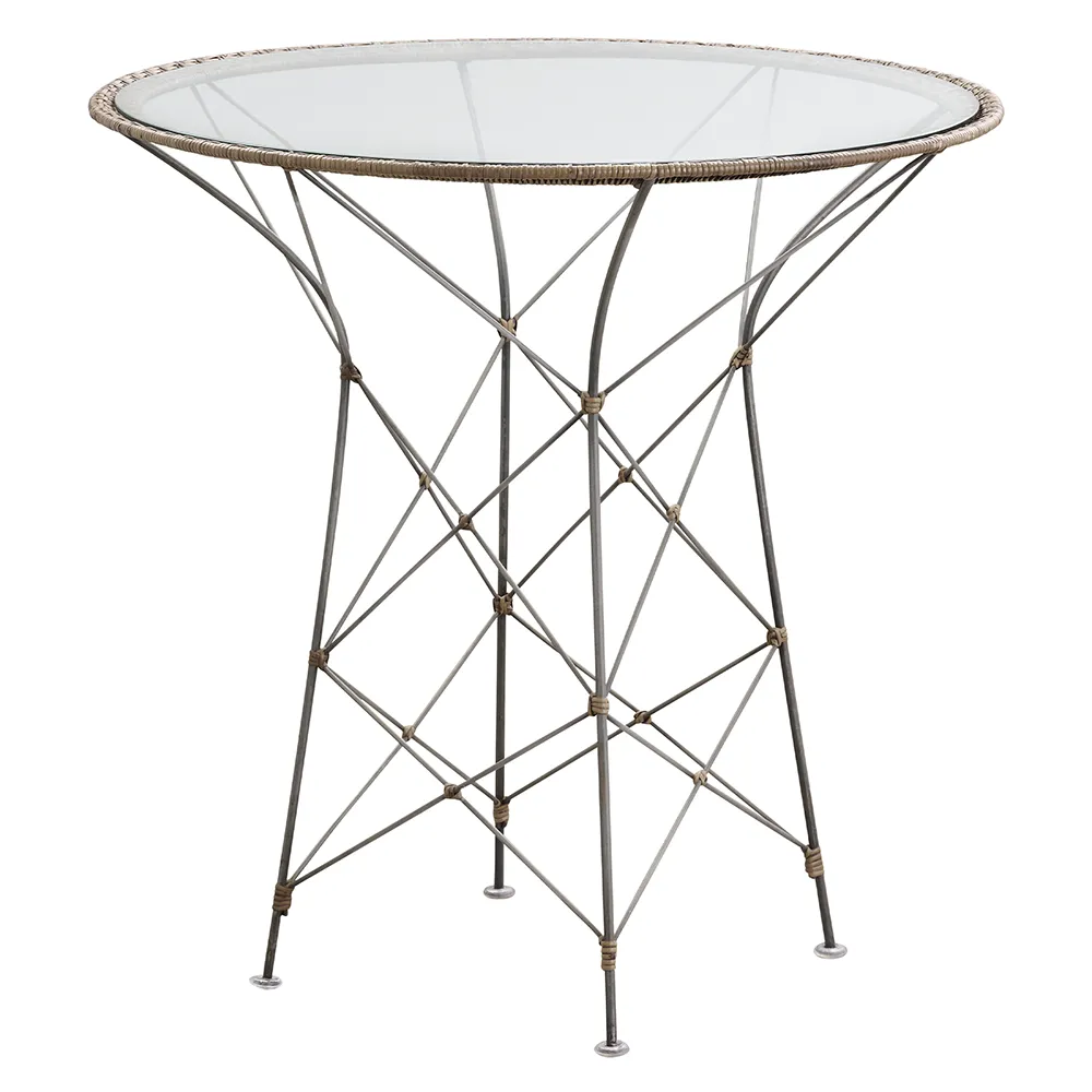  Funky kahvilapöytä lasihasselpähkinä 