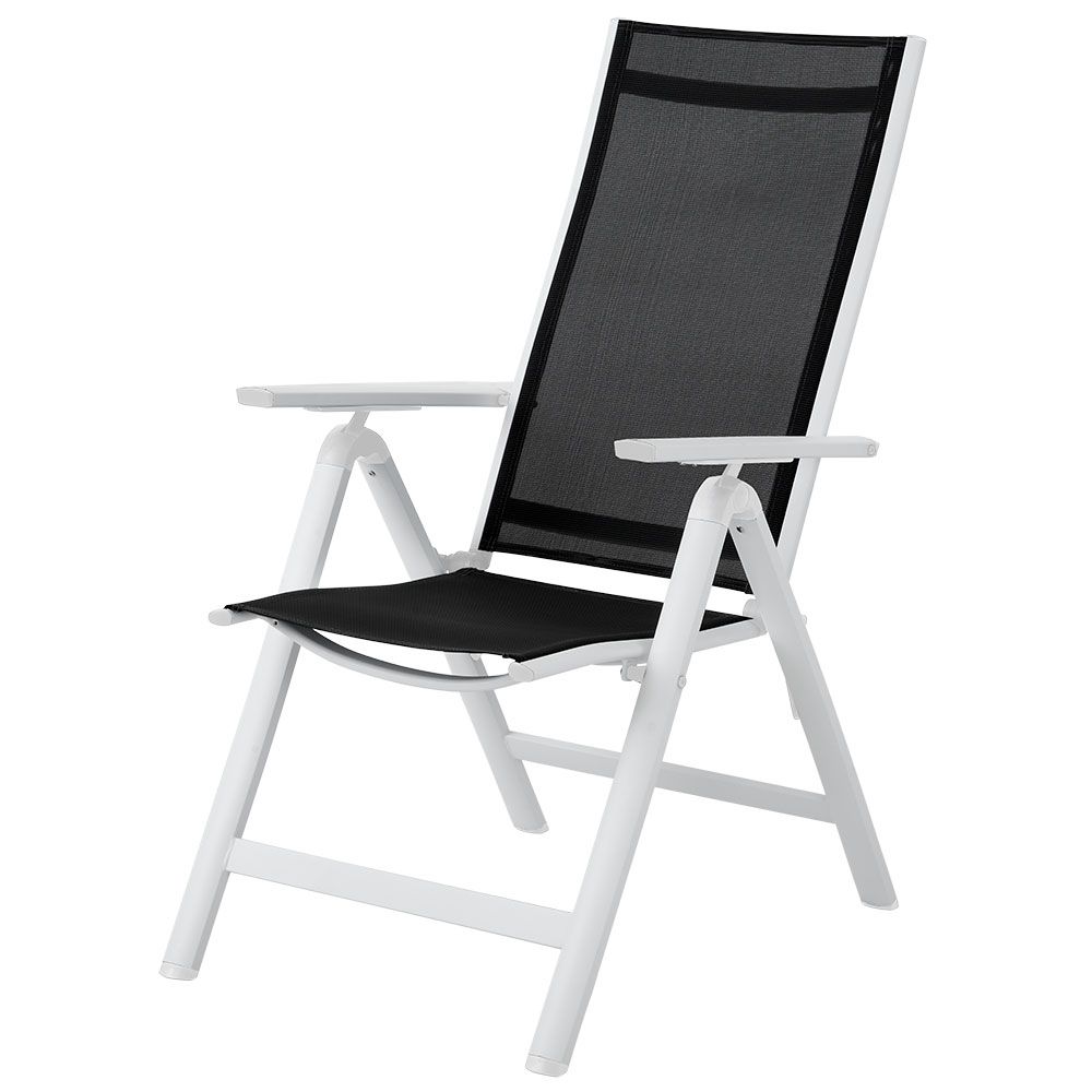 Rana säädettävä nojatuoli valkoinen/musta Brafab