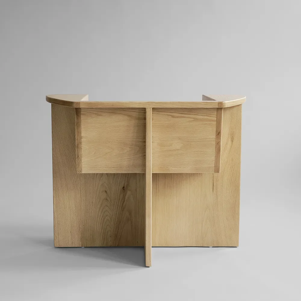  Brutus-nojatuoli - Luonnonvärinen tammi