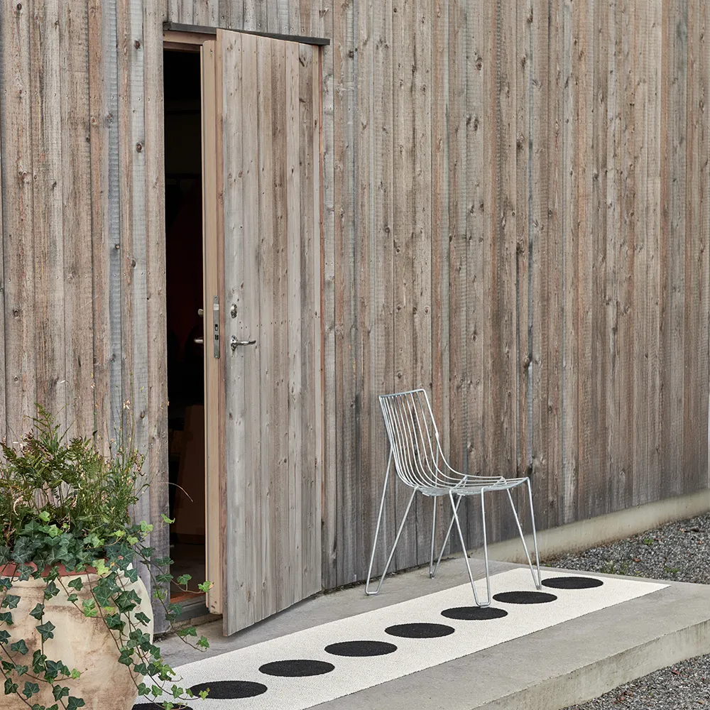 Vera matto 70x225 cm black/vanilla 