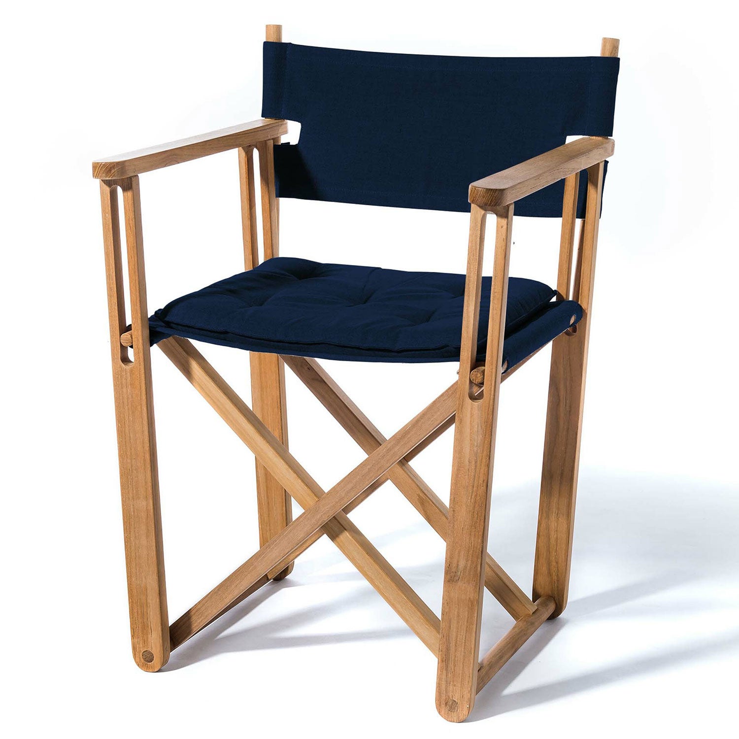 Kryss lounge-nojatuoli tiikki Skargaarden