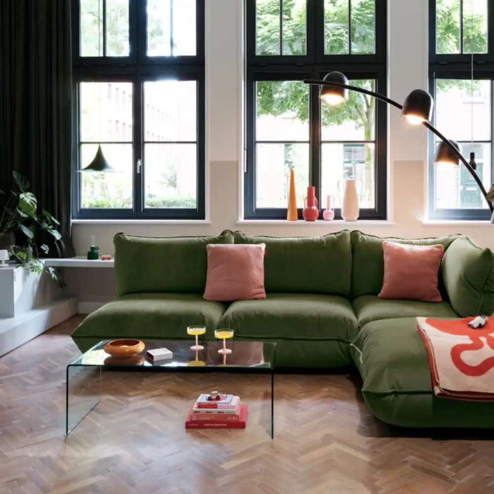 sumo kulmamoduuli velvet recycled deep green