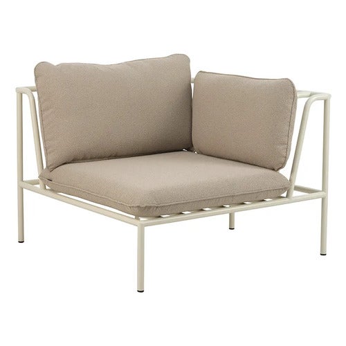 Collier kulmakappale  Pearl white / Teddy beige