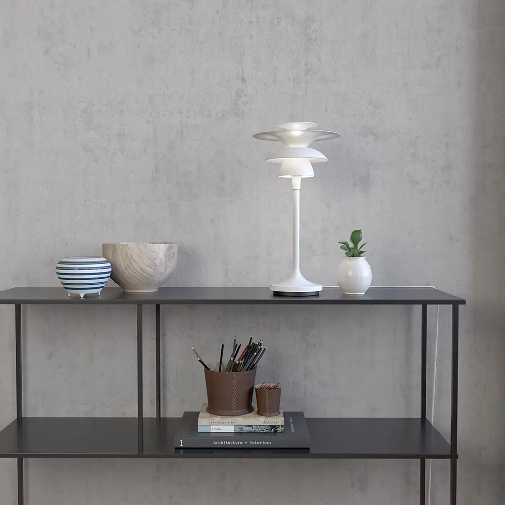 Picasso pöytävalaisin 350 mm mattavalkoinen