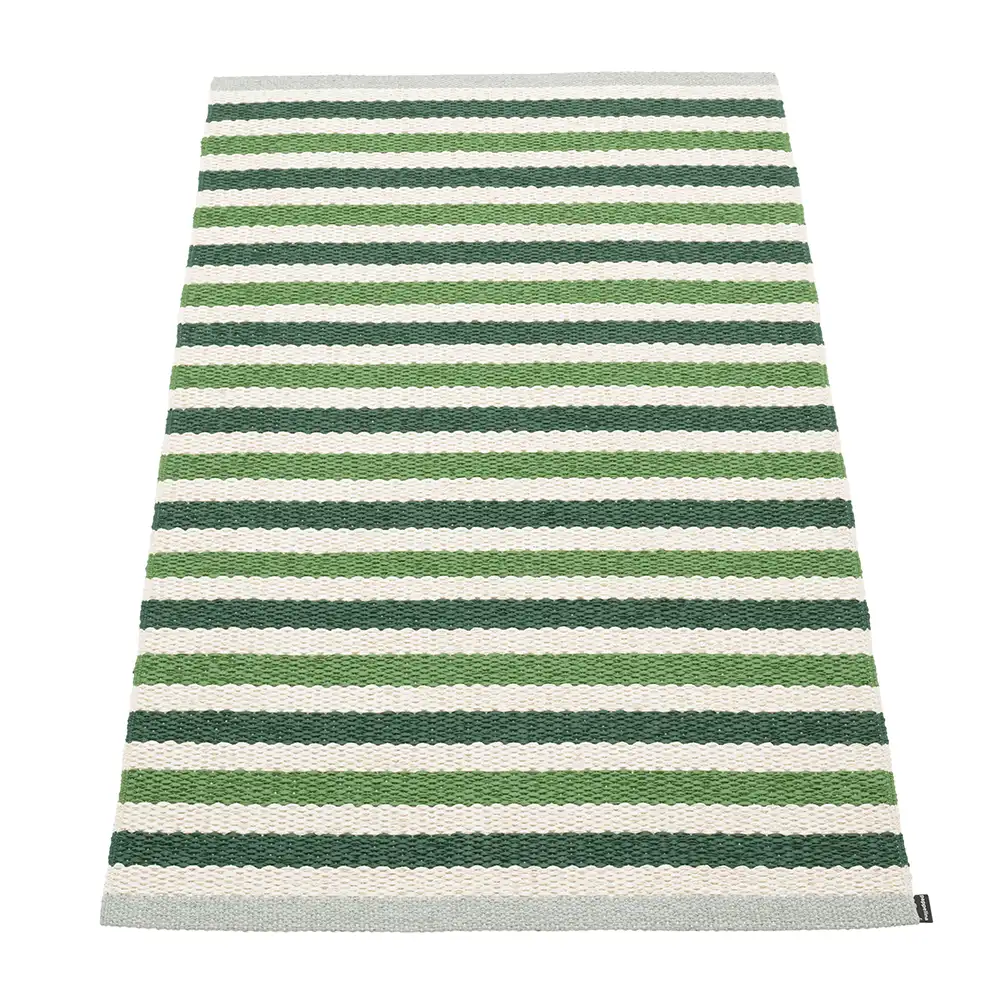 Pappelina Teo matto 70×120 cm Dark Green/Grass Green/Vanilla