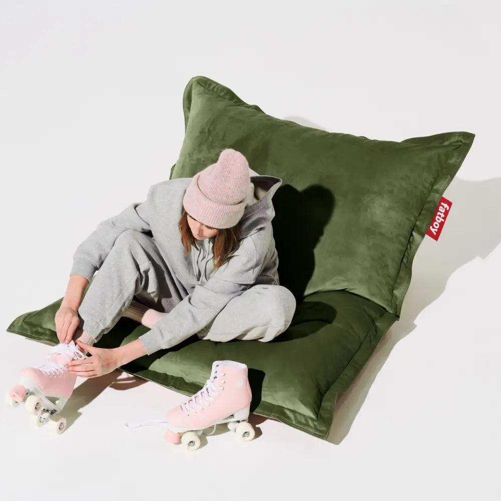 recycled original slim papupussi velvet deep green