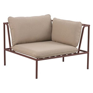 Collier kulmakappale  Zin red / Teddy beige