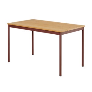 Nox Bistro ruokapöytä 70x125 cm Bambu/Zin Red