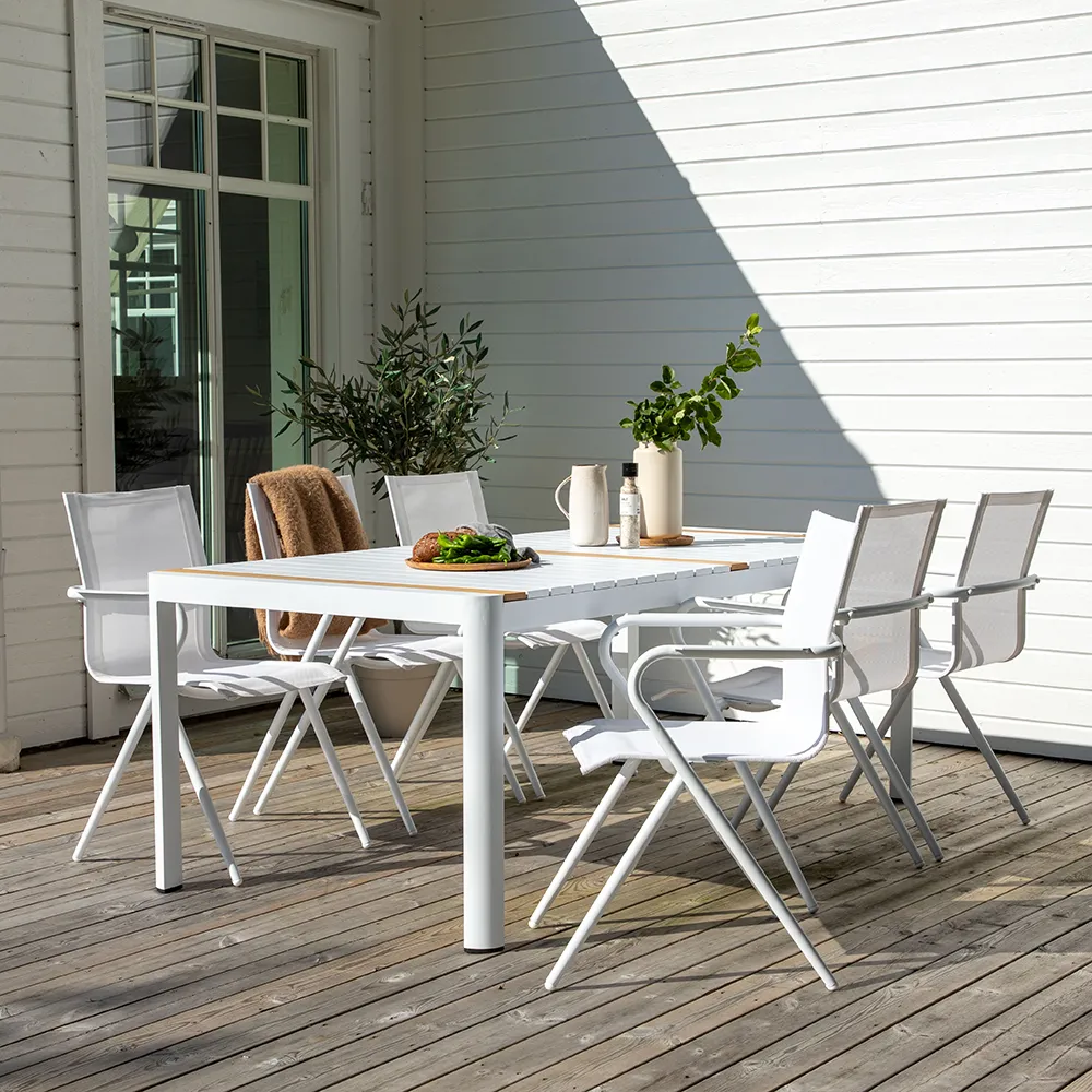 Alina ruokailutuoli Valkoinen 2 kpl