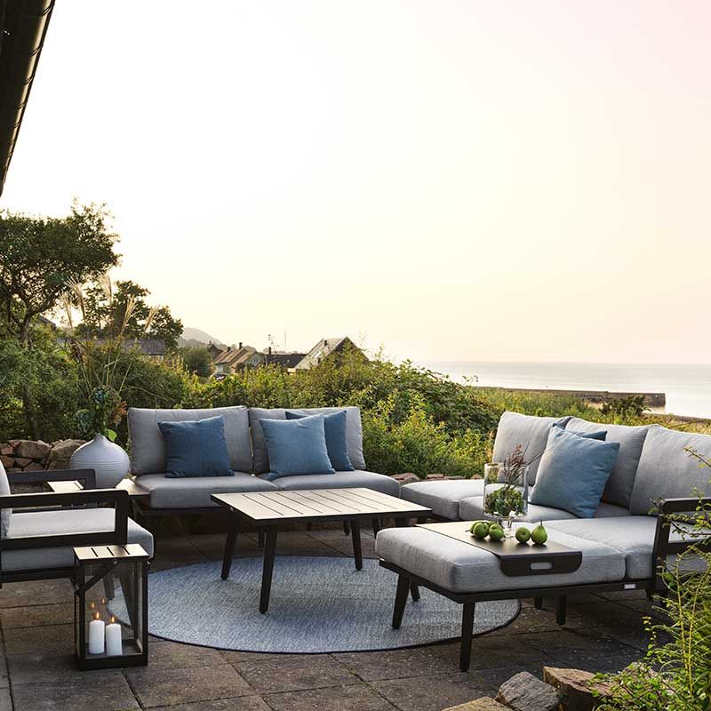 Villac sohvaryhmä musta Brafab