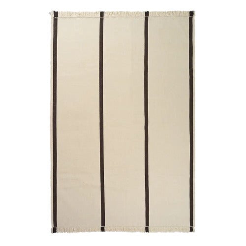 Calm Kelim Matto 200x300 cm - Off-white/Coffee
