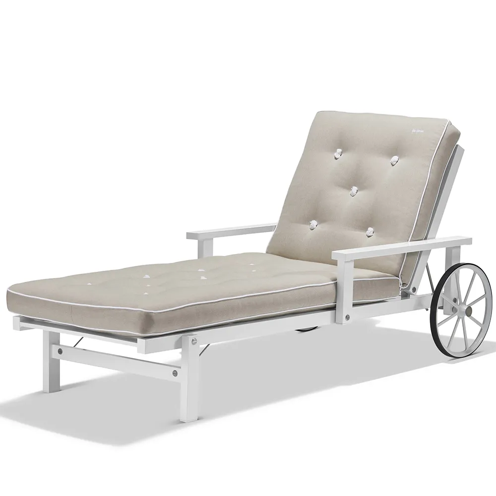 Aurinkovuotee kanssa käsinoja Alumiini valkoinen 