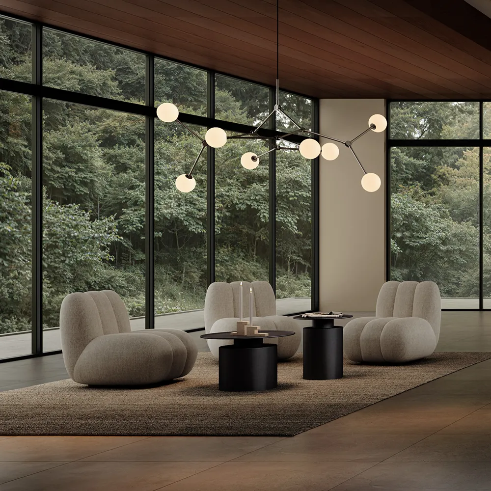 Pillar-sohvapöytä, korkea - Burned Black