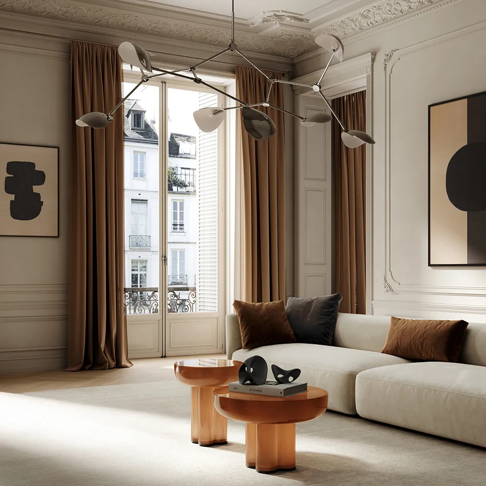 Crown-sohvapöytä matala - karamelli