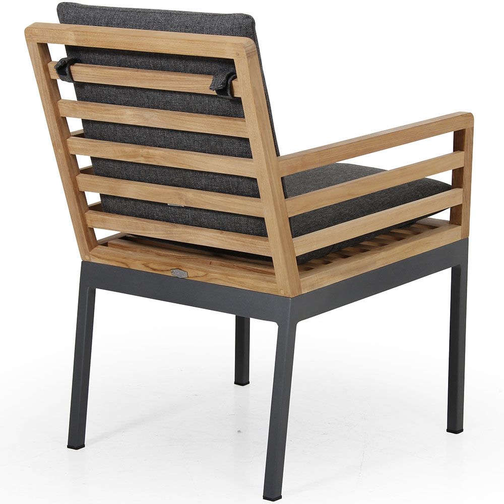 Zalongo ruokapöydän tuoli harmaa/tiikki Brafab