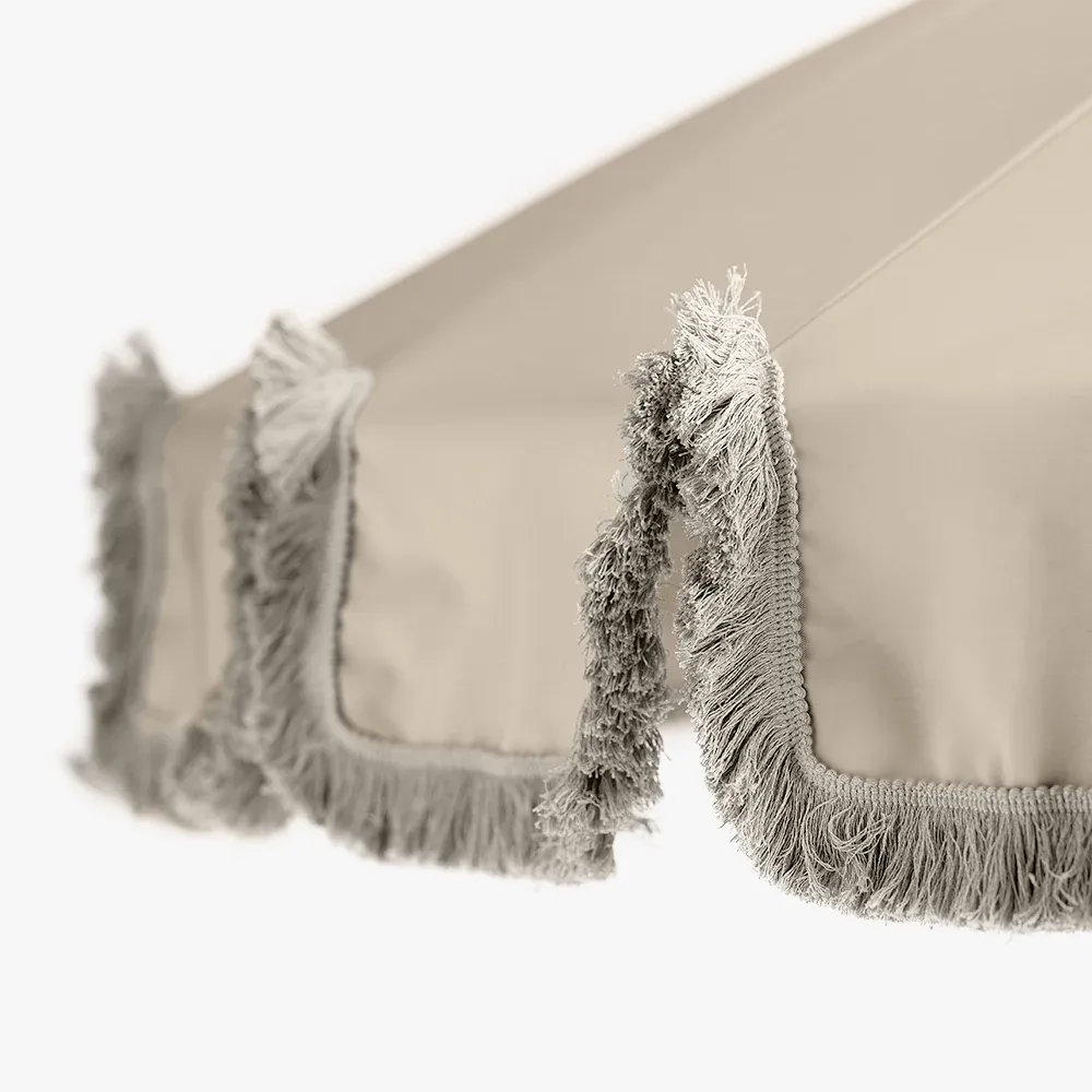 Aurinkovarjo hapsuilla Ø240 cm Beige