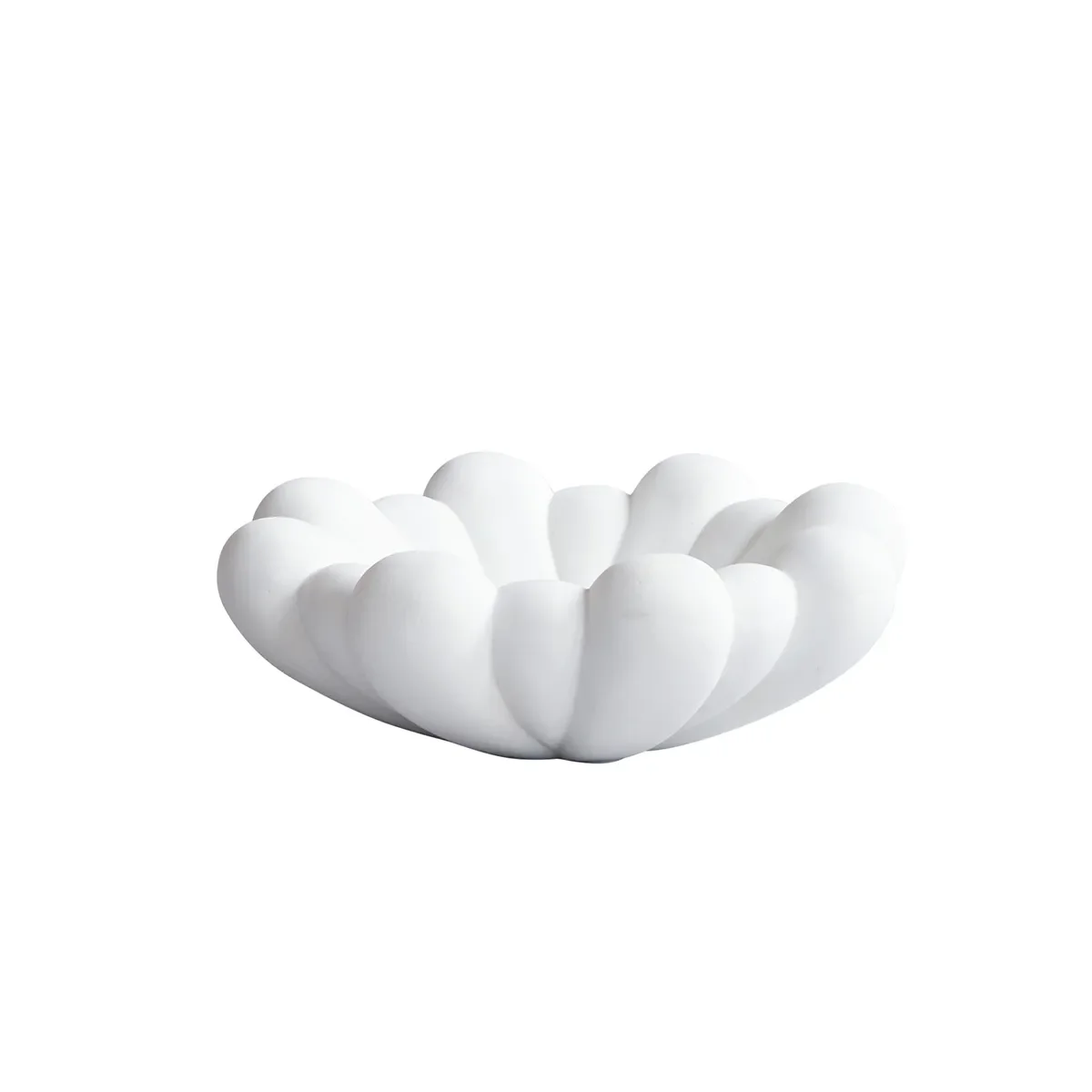 Käsintehty koristekulho Bloom Bone White Ø 28,5 cm