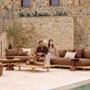 Sticks kulmasohva Teak/umber brown
