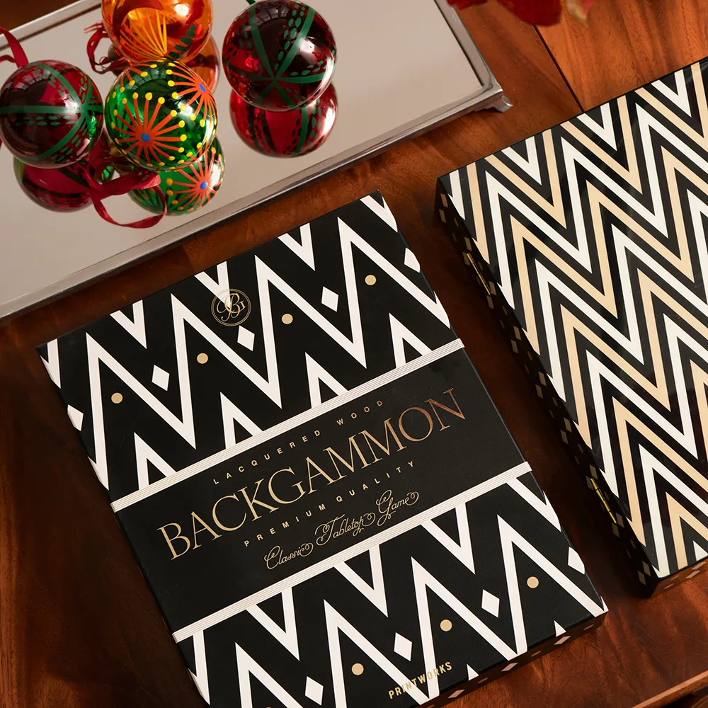 Backgammon Lakattu Black