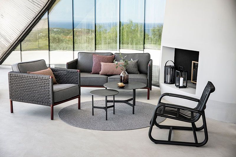 Encore 2-paikkainen sohva  Grey / Bordeaux