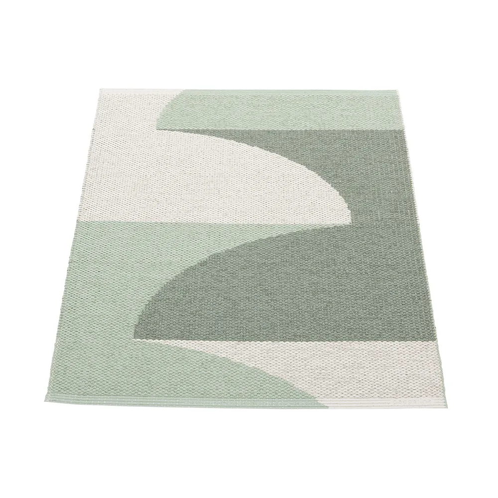 Hill matto Army/Misty Mint/Fossil Grey 70 x 90cm