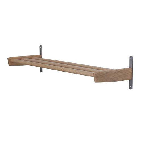 Meja Kenkähylly 90 cm Valkoinen öljytty tammi