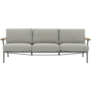 Settle 3-istuttava sohva Ribbed Weave 2/Dark Green 
