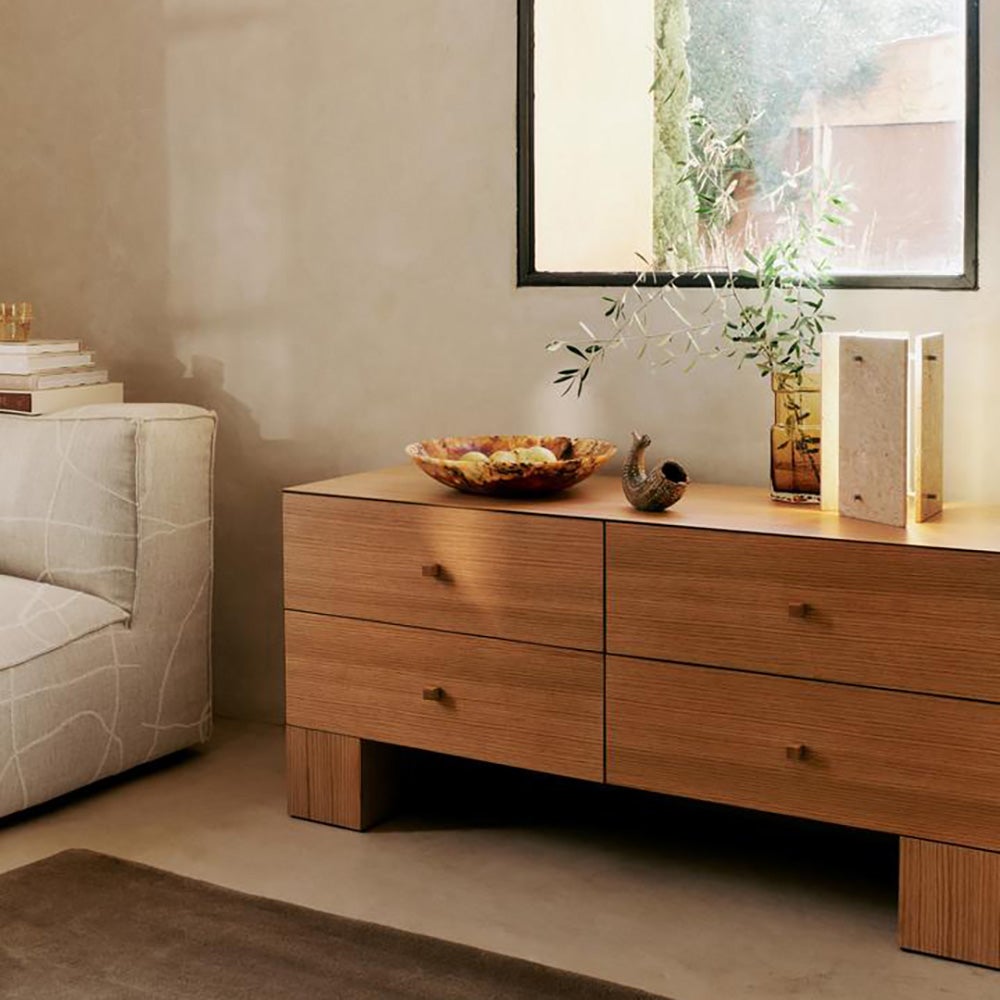  Kuben lipasto 2x2 - Natural Oak Viner