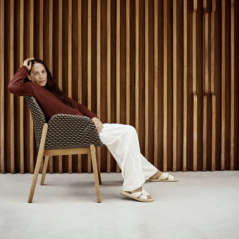 CALADIO nojatuoli DF3 teak 0205 salak 0240