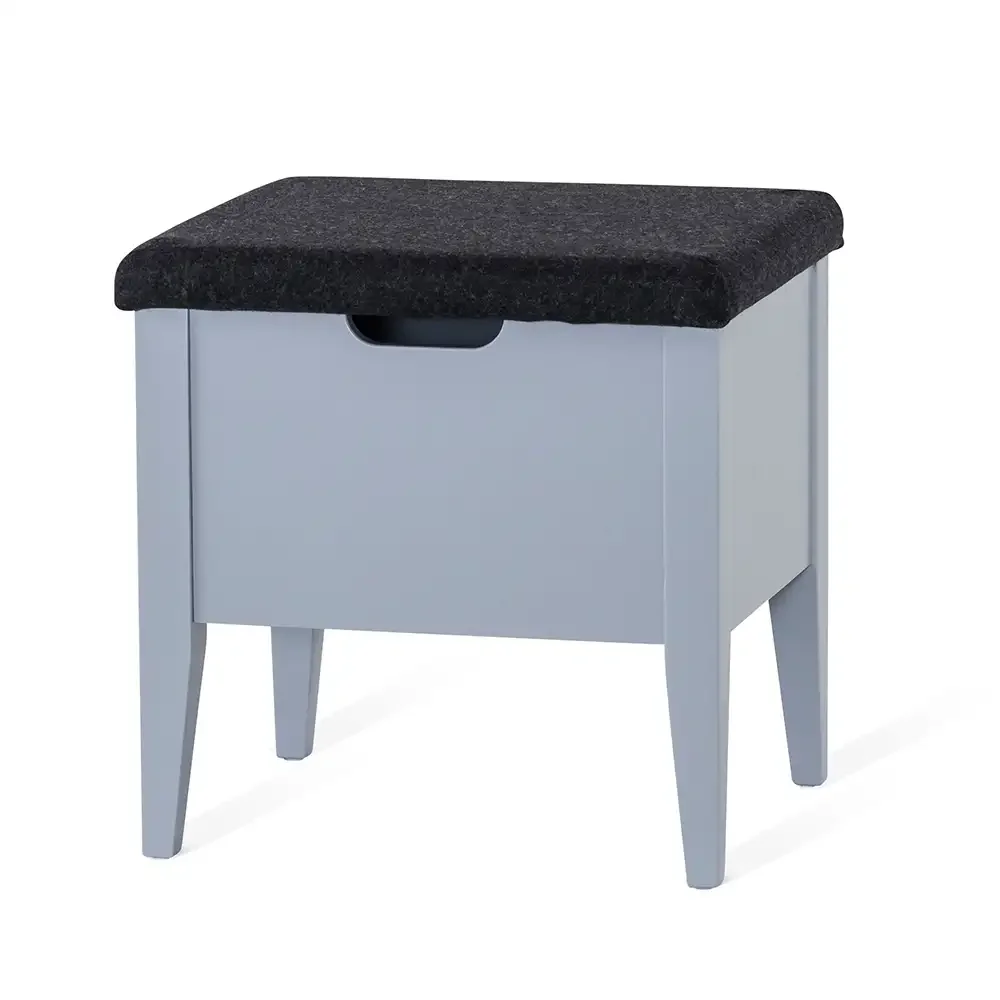 Klinte penkki 45 cm harmaa villakangas  