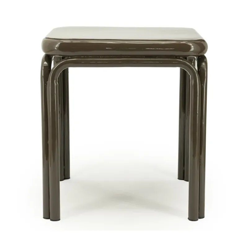 By-Boo, Side table Zilo - dark brown 43x43x45 cm