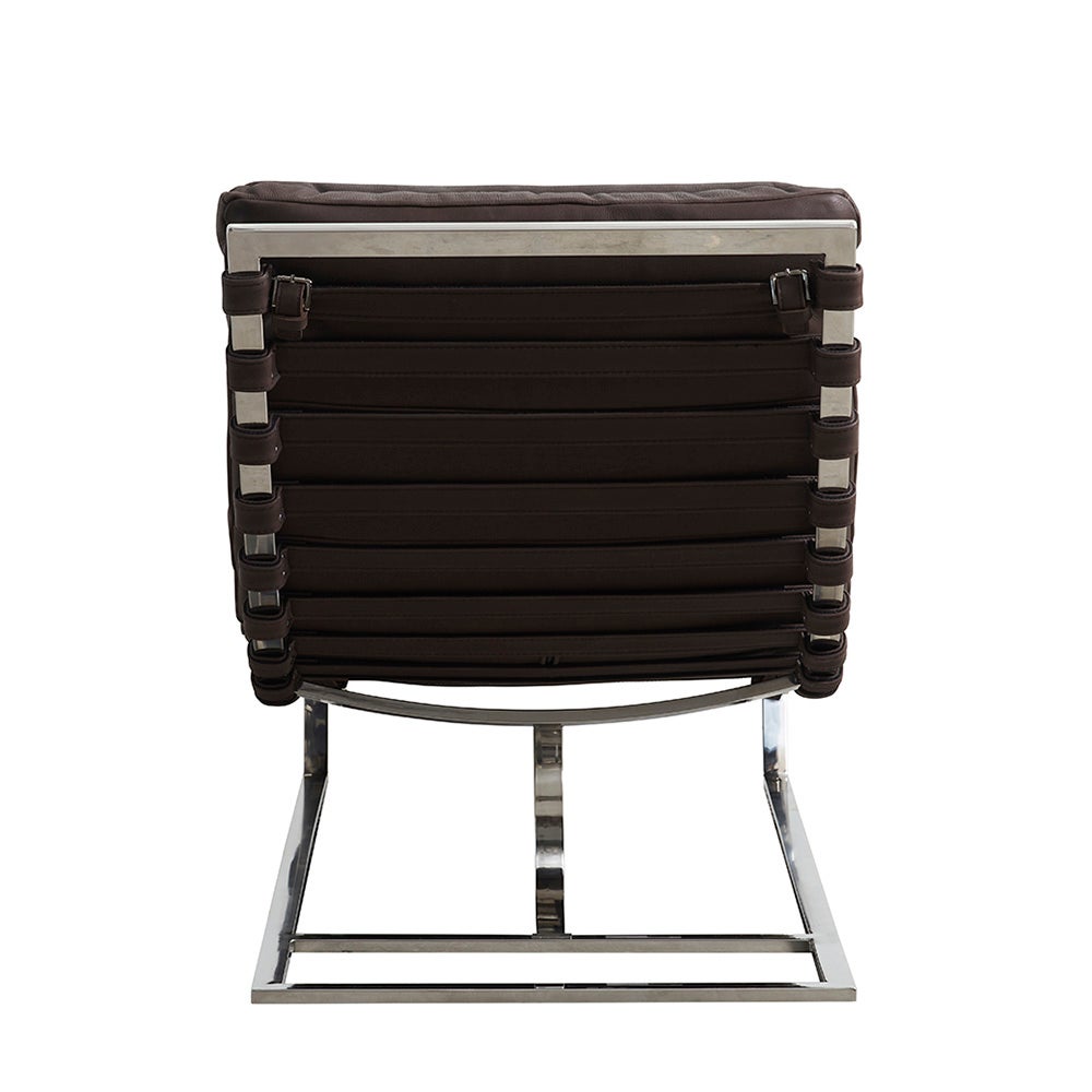 Cliff-divaani nahkaa - Ruskea