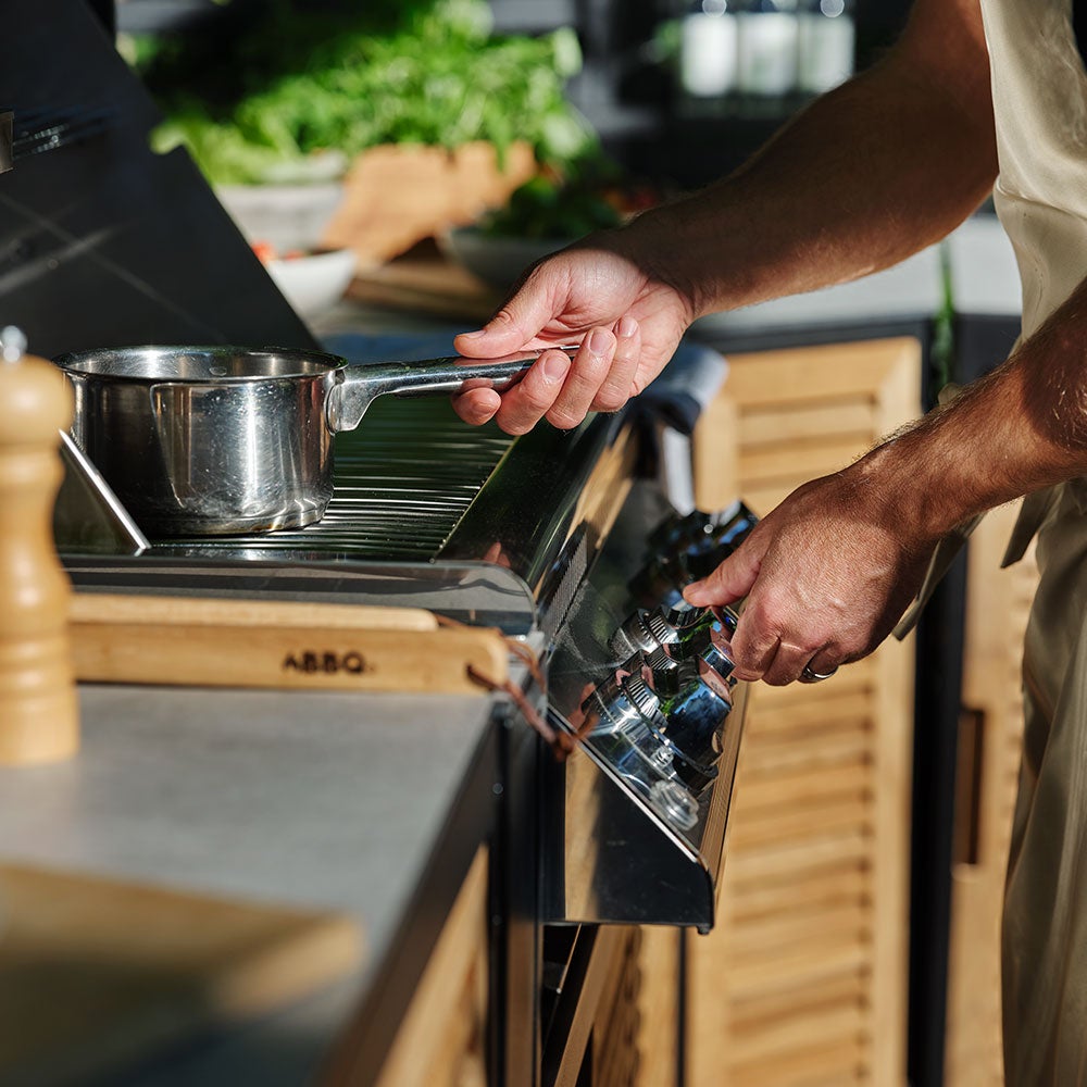 Fornax keittiöosa suuri musta/harmaa Brafab 