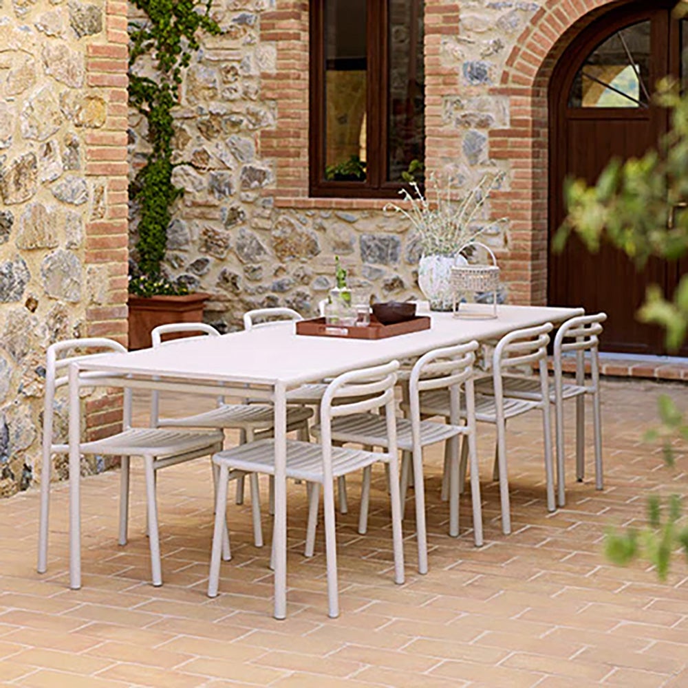 Bliss ruokapöydän jatkolevy sis. jalat Desert punainen alumiini