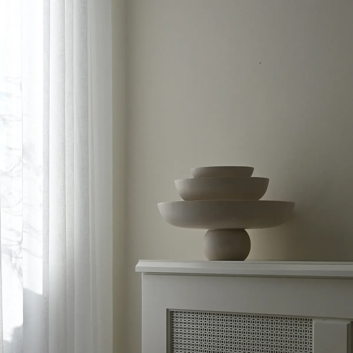Käsinmaalattu koristekulho Baburu Big Birch Ø 43 cm