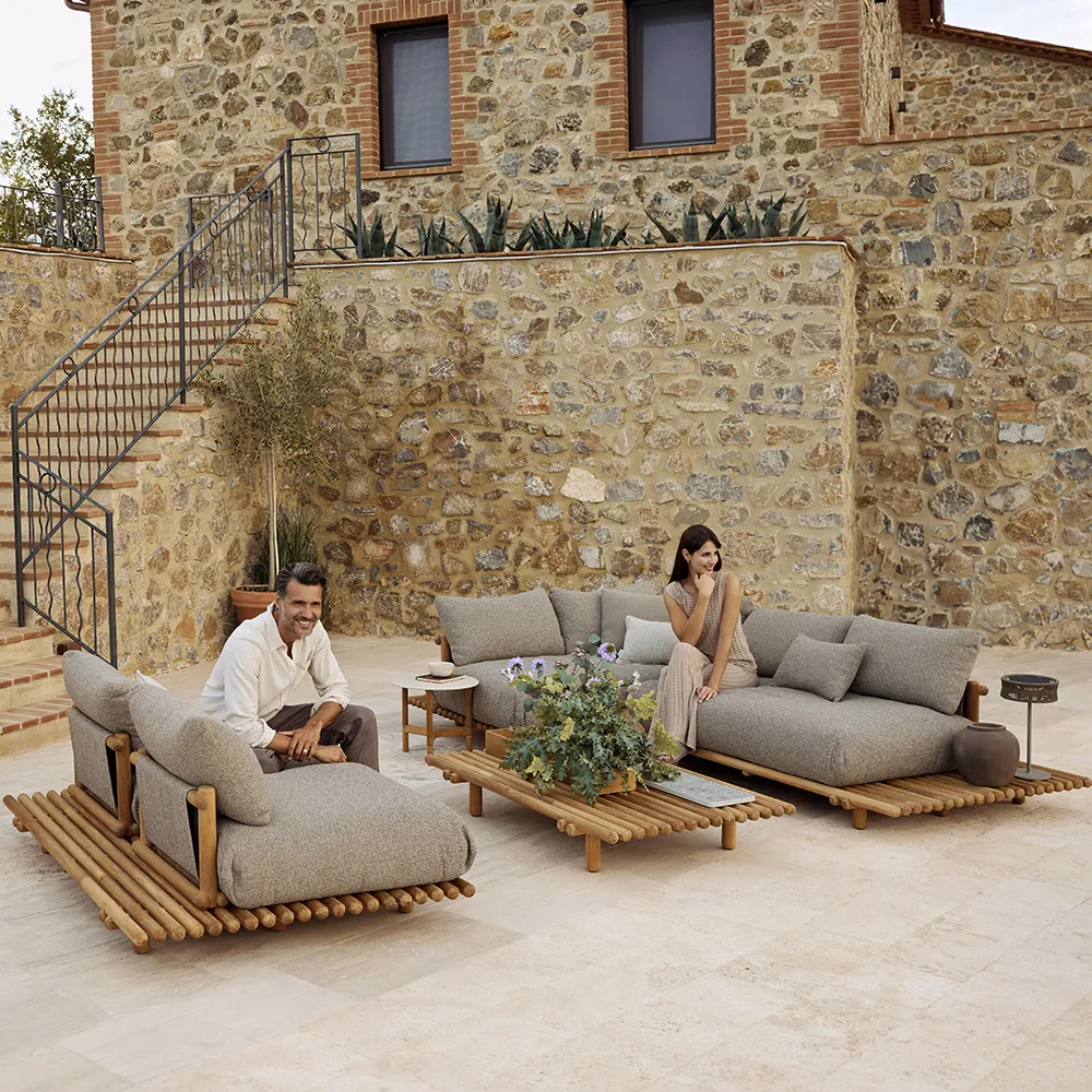 Sticks kulmasohva Teak/sand