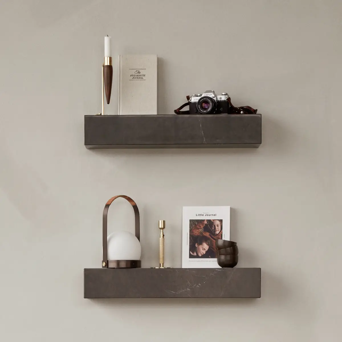 Plinth-hylly, marmori, harmaa, Kendzo